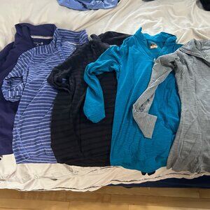 10 Women's Base Layer Wool Tops Size Medium
